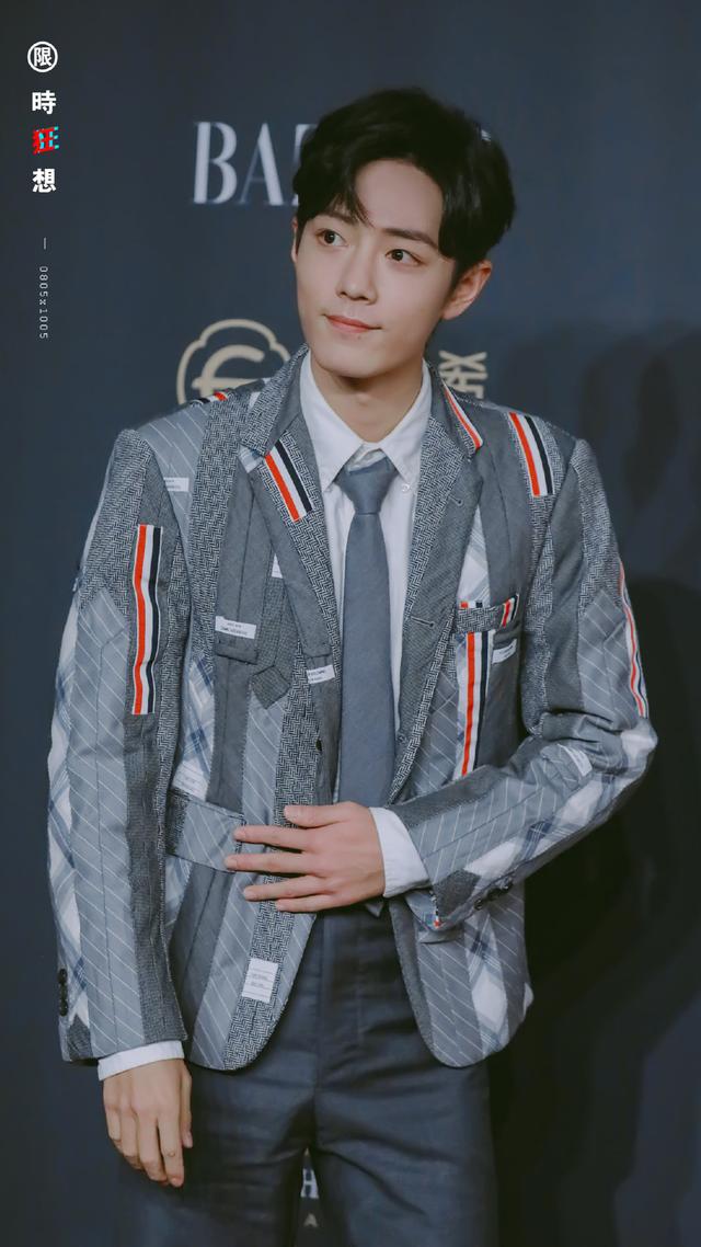 肖战芭莎慈善夜戴眼镜的哥哥太可了献身公益与战同行