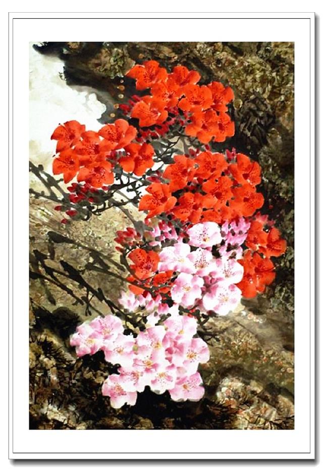 大野山花王晋元花鸟画