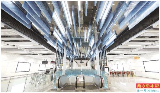 深圳地铁9号线西延线梦海站. 南都记者 赵炎雄 摄