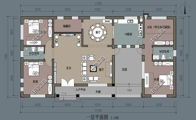 农村带炕户型图 火炕图片