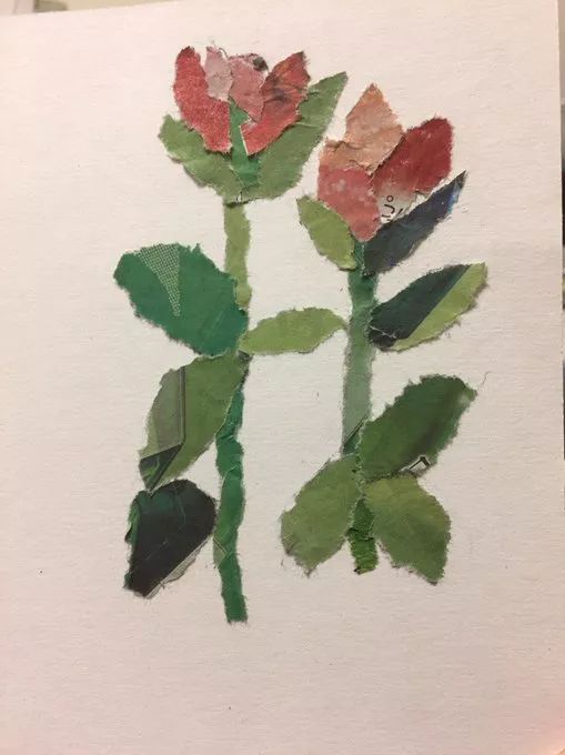 90岁老奶奶撕报纸作画火了!一口气吸粉数万,网友跪求:开个艺术展