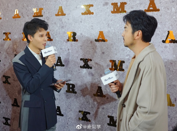北京台主持人麦麦亮相主持maxmara2019秋冬系列