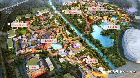 北京互联立方项目成都融创室外主题乐园bim介绍