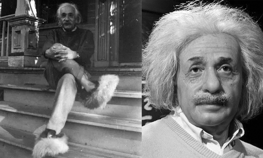 早在十九世纪,我们的科学怪人爱因斯坦就把毛毛鞋上脚实穿了,没想到