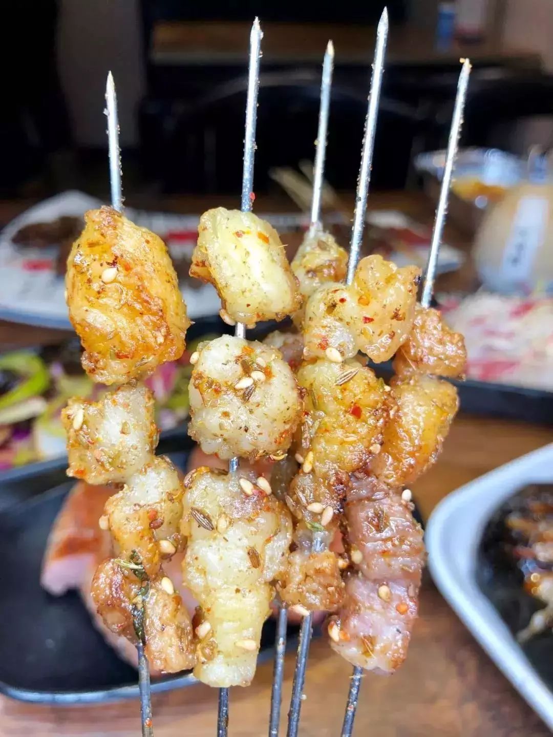 特味心头肉川味小腊肠麻辣鸭肠筋皮子&肉皮烤蘑菇跟★梁山下酒菜