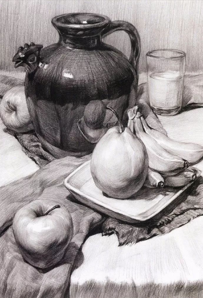 艺苑课堂素描头像与静物的小技巧