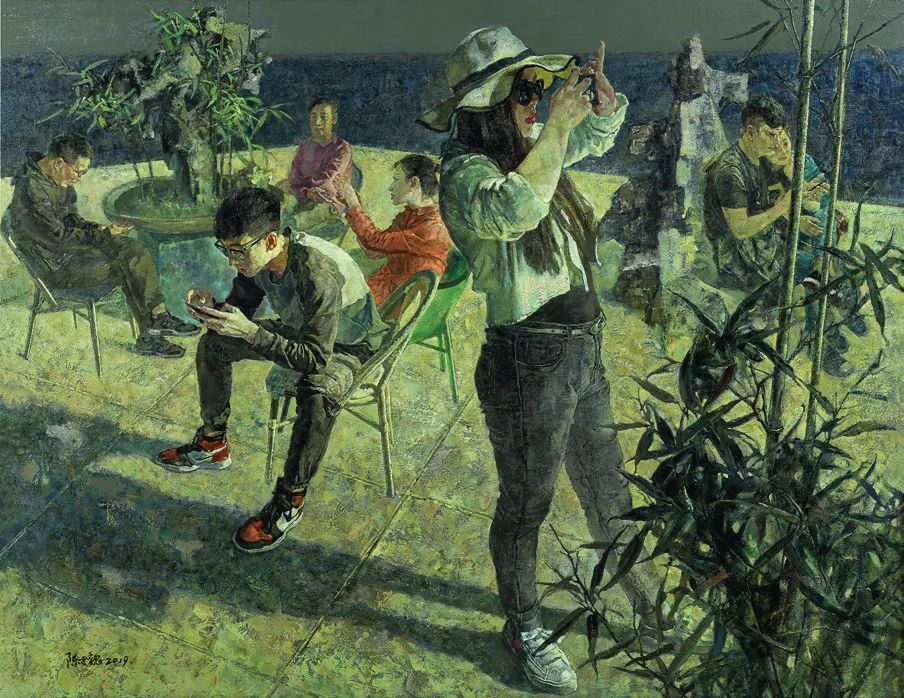 191cm×191cm 油画获奖提名作品和煦时光 谢郴安 176cm×196cm 油画