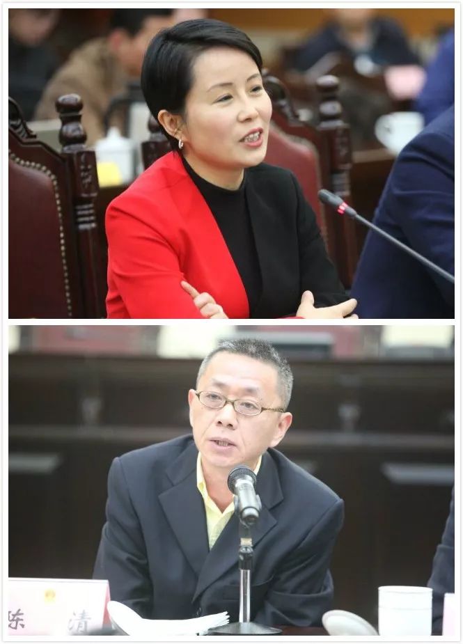 "市人大常委会委员许金荣率先发问.