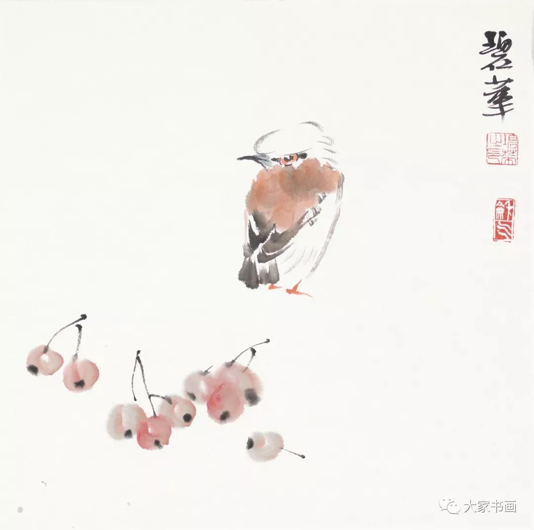 春草碧华映渌波青年花鸟画家刘碧华