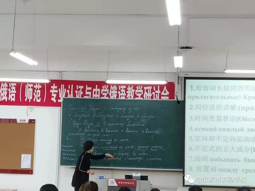 新區俄語教育集群教師參加俄語(師範)專業認證與中學俄語教學研討會