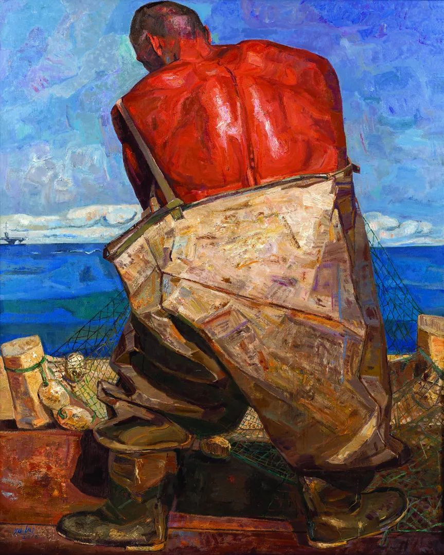 罗文勇 130cm×175cm 油画获奖提名作品知识的力量 肖海波 191cm×191