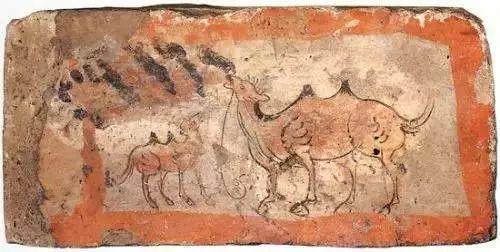 西汉驯马画像砖图片