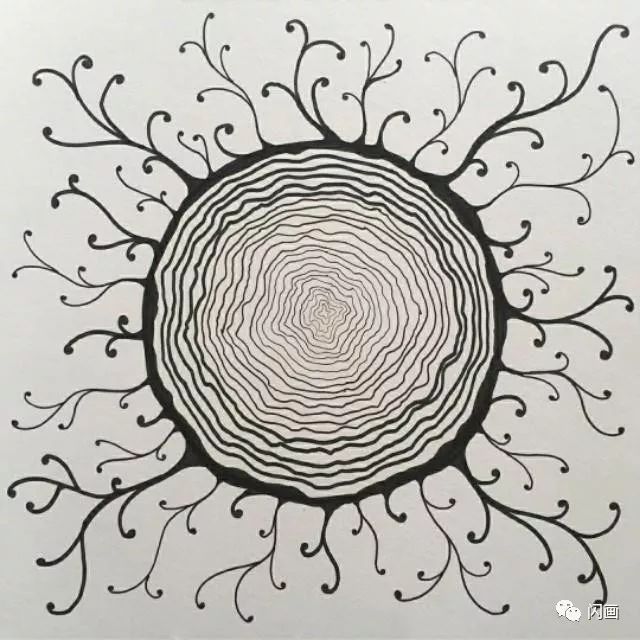 介绍8种禅绕画基本图案的画法,并标注图案的一些应用联想.