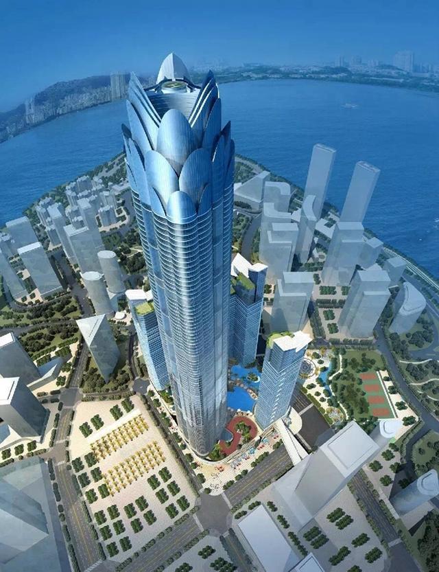 位于美丽的重庆江北嘴cbd核心区,由融创重庆打造,由一栋103层,470米