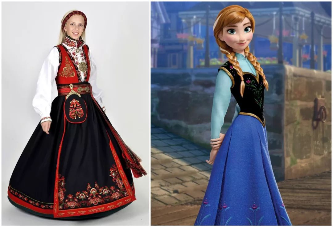 《冰雪奇缘2》公主服太美了!你们姐妹俩在一起吧_elsa