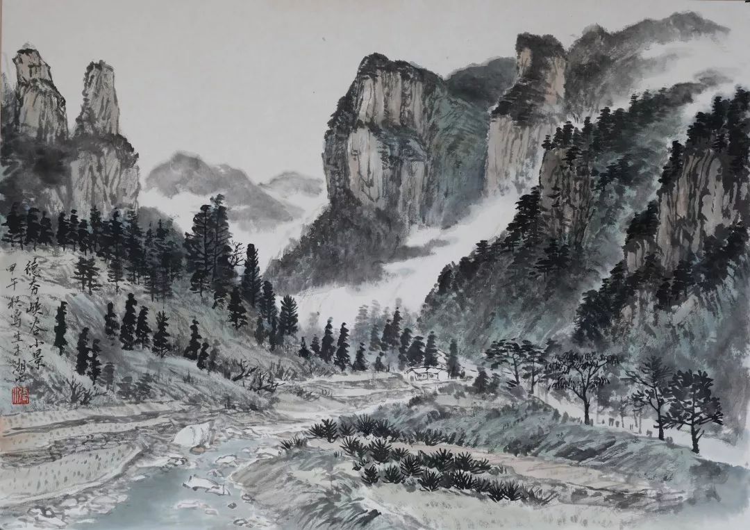 5cm)丽娃河春色(46cmx68cm)贵州雷山(34cmx46cm)陶尧苗寨(34cmx46cm)