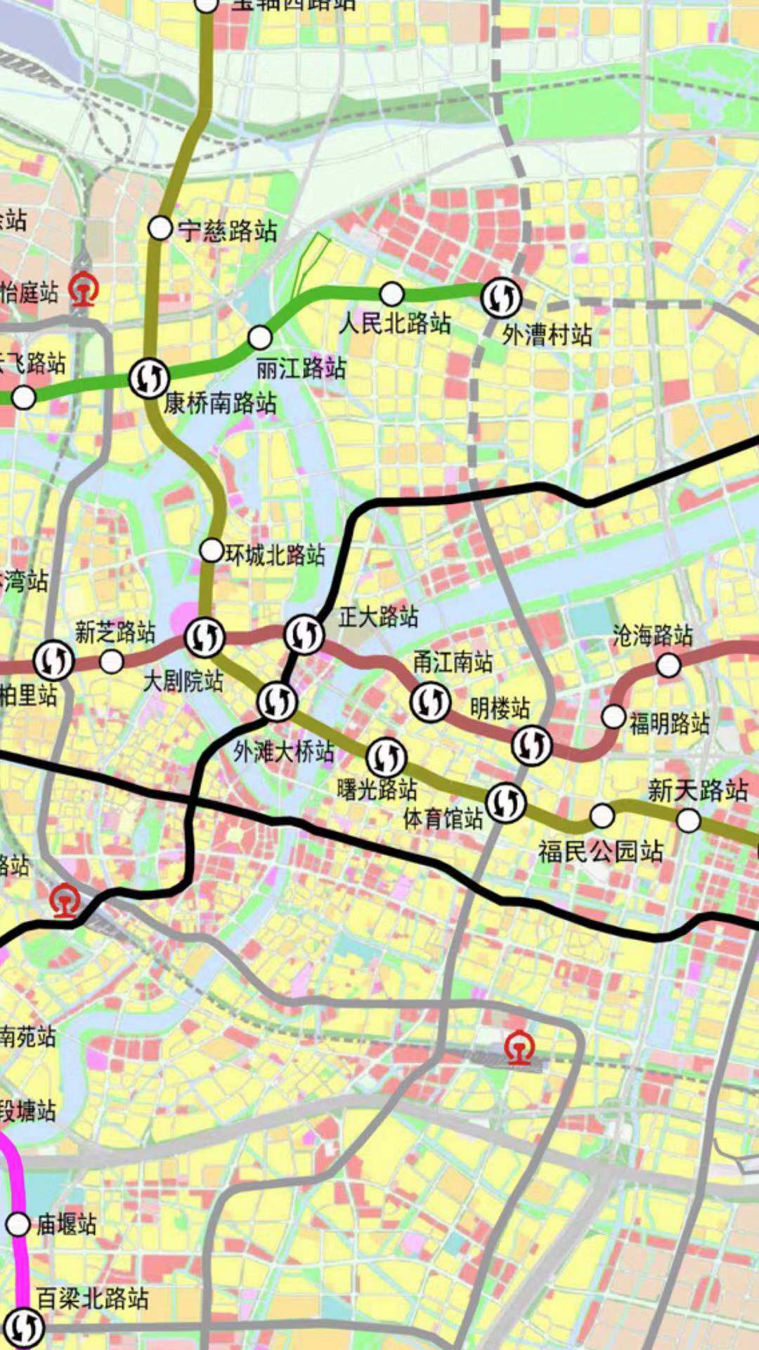 宁波财富中心和书城区域将有地铁7号线地铁站规划曙光路站