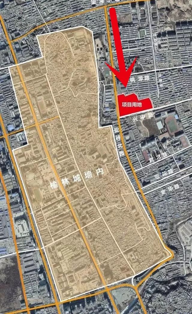 5亩兴中路以北,驼峰路以东棚改地块位于榆林市东沙由中国工程院崔愷