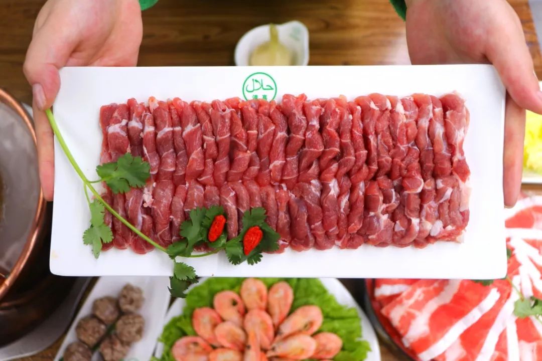 雪域牦牛肉 鲜切羊腱子 鲜切牛上脑 北极虾 脆毛肚 手打羊肉丸 .