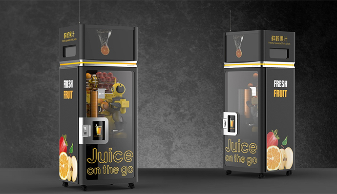 创意新颖的无人自助冰淇淋售卖机自助售货机福袋售卖机外观设计