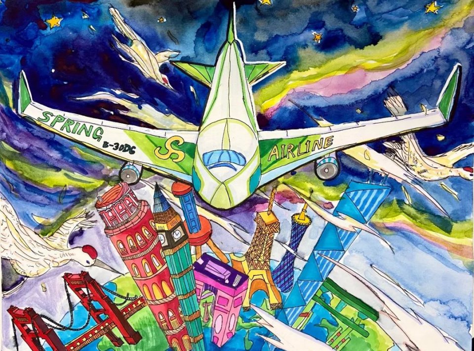 航空新城绘画比赛图片