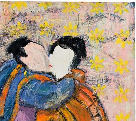 刘玉玲的艺术涉猎广泛,既有绘画,她也做雕塑和装置作品.