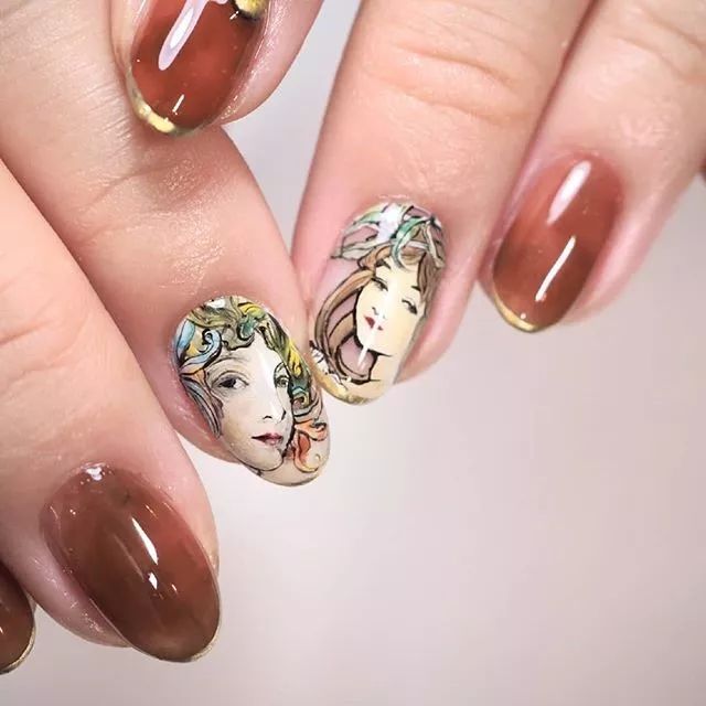 当美甲遇上名画好惊艳啊