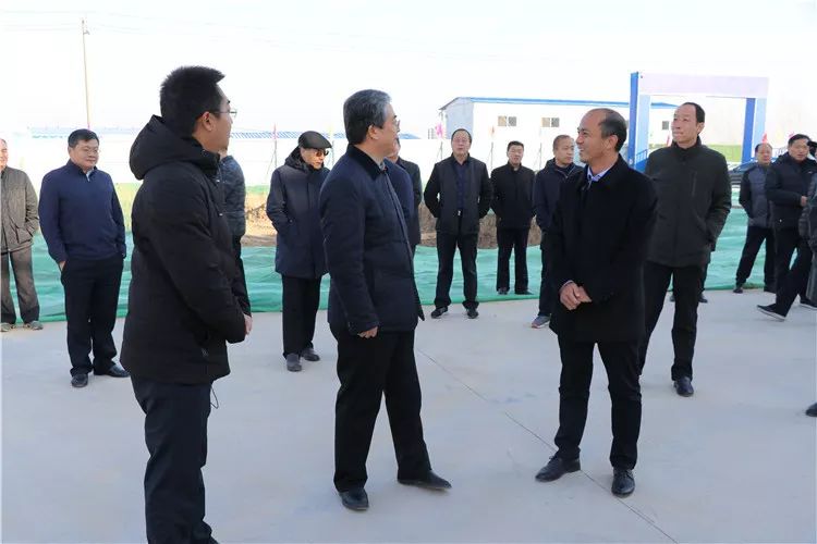 镇视察"双招双引"工作,县人大主任李方金,县委常委,统战部长孟庆华,县