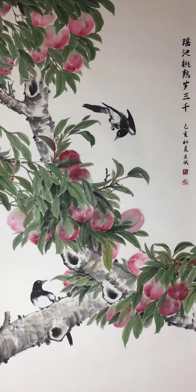 画家孙立斌与他的没骨花鸟画