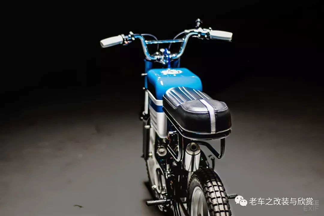 国外工作室用中国产小排量发动机自制bmx风格轻便摩托车