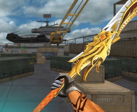 cf:黄金青龙偃月刀来袭,一秒挥出七刀,特效让屠龙被弃置仓库