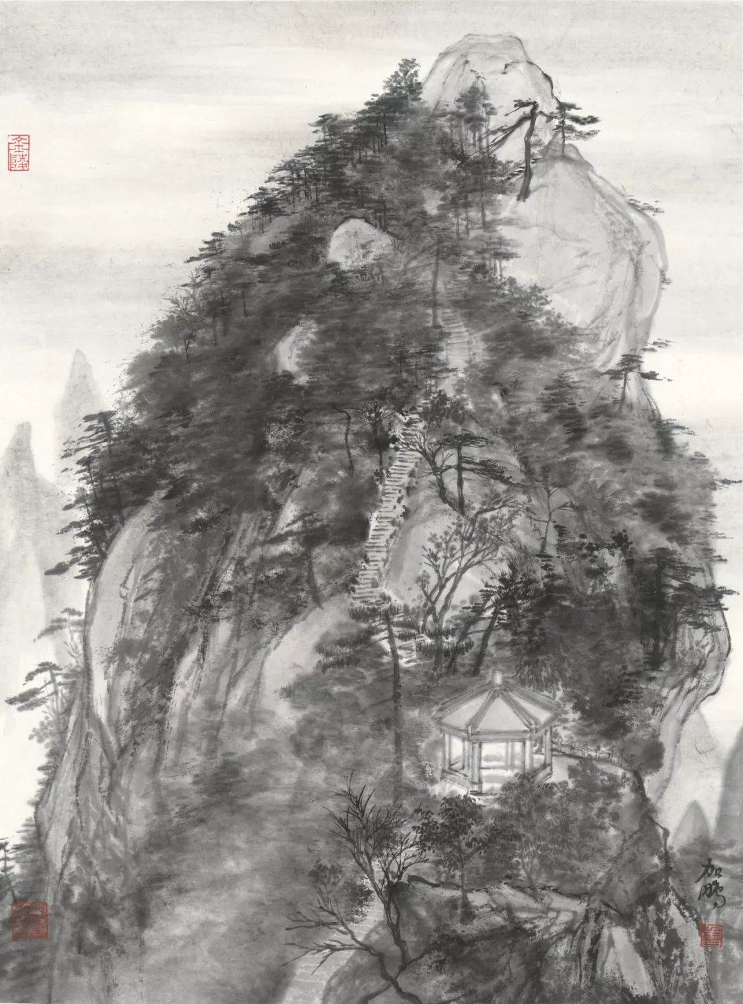 十分秋色南京开明书画院画家作品展