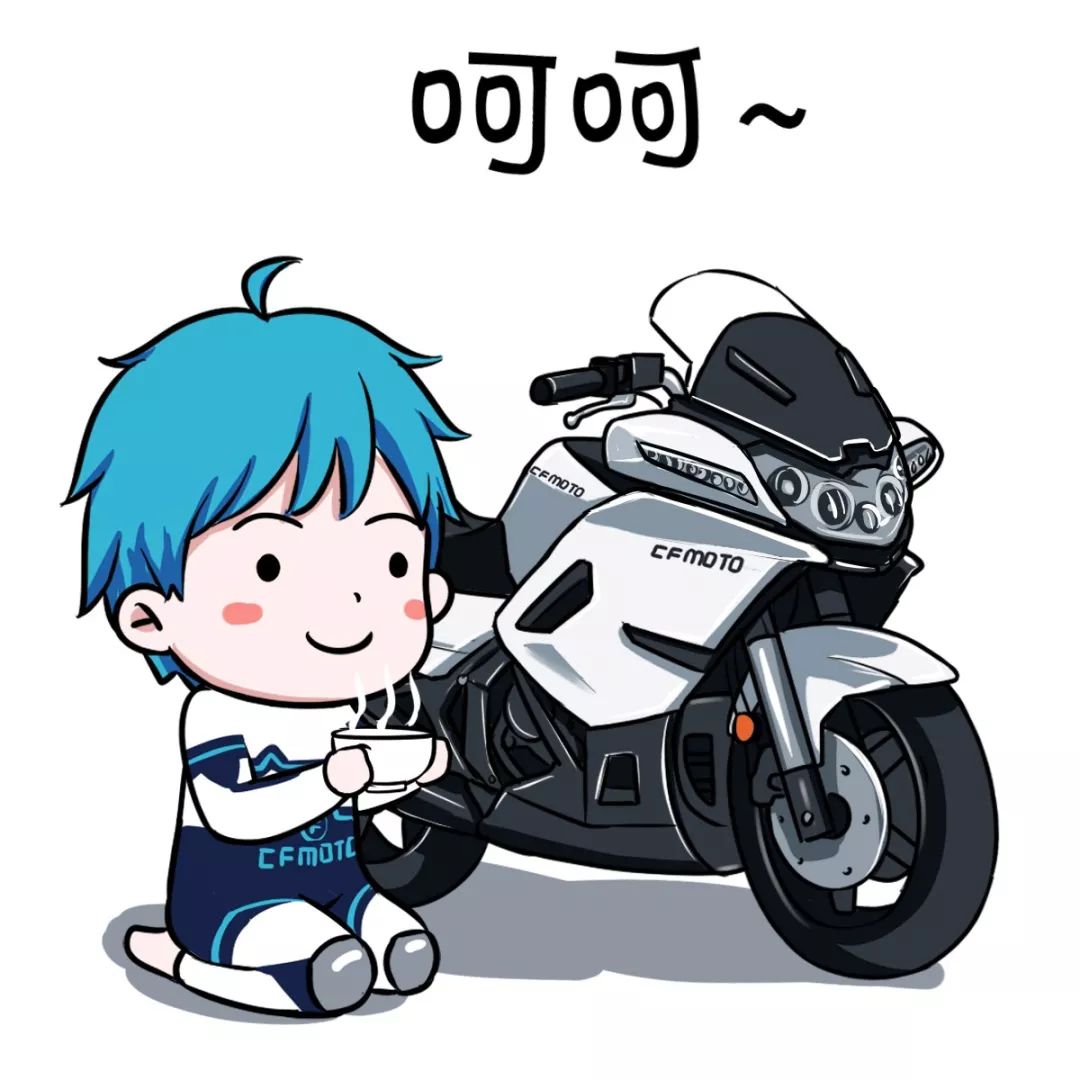 打字不如斗图,cfmoto萌骑士小c即将称霸你的摩友群!_表情