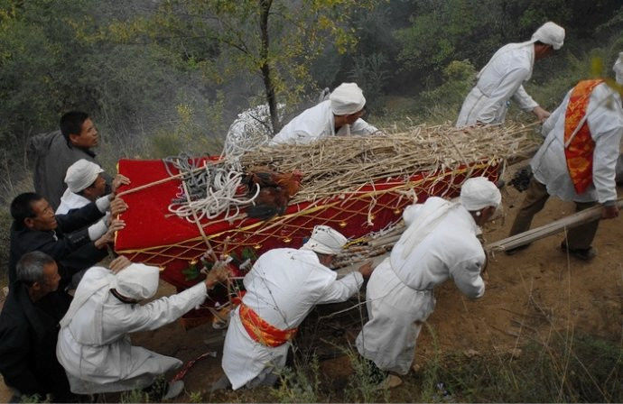 陕北农村白事全部过程图片