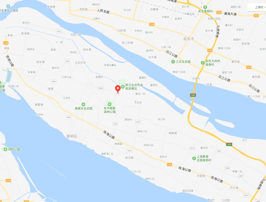 與根寶基地相距4公里,百度地圖顯示,該地址為上海市東風農場職工子弟