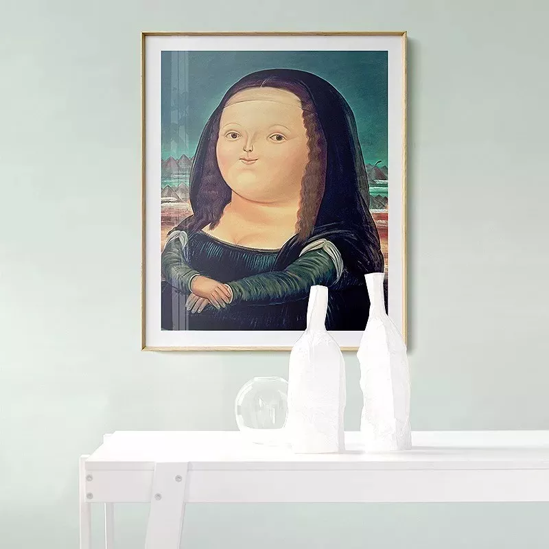 妙彩金饰画胖蒙娜丽莎