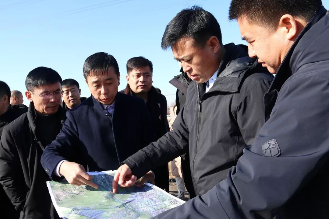 县委书记刘欣视察南沙河,运粮河治理情况