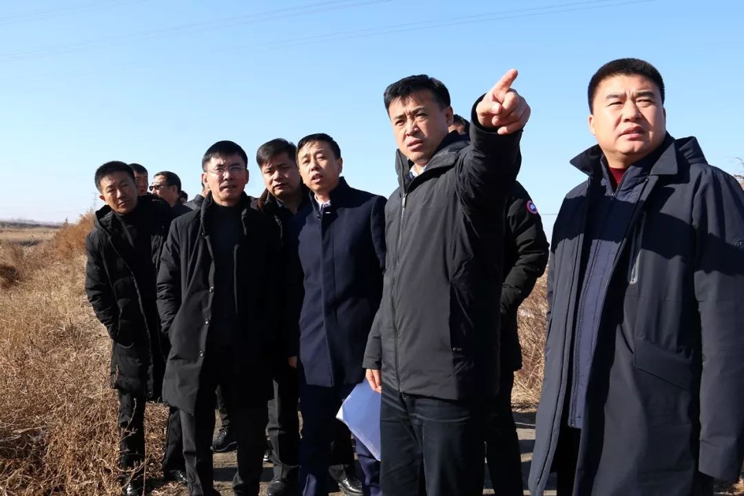 县委书记刘欣视察南沙河,运粮河治理情况