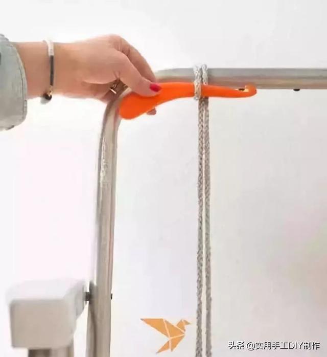 「编绳教程」小清新编织折叠椅详细制作教程_绳子