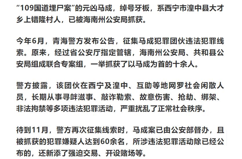 又一"埋尸案"被公布!埋尸国道17年,61人落网