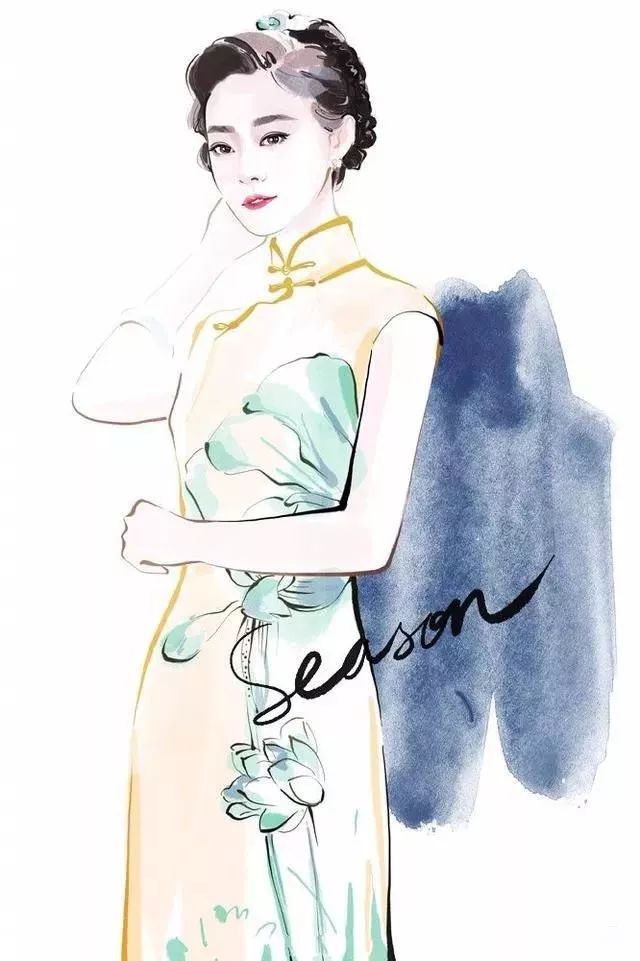 画出这美丽旗袍女子的.居然是外国人!_作品