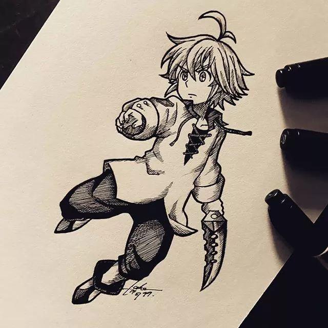 帅呆了!大神教你用一支针管笔轻松搞定这些经典动漫人物,你也行