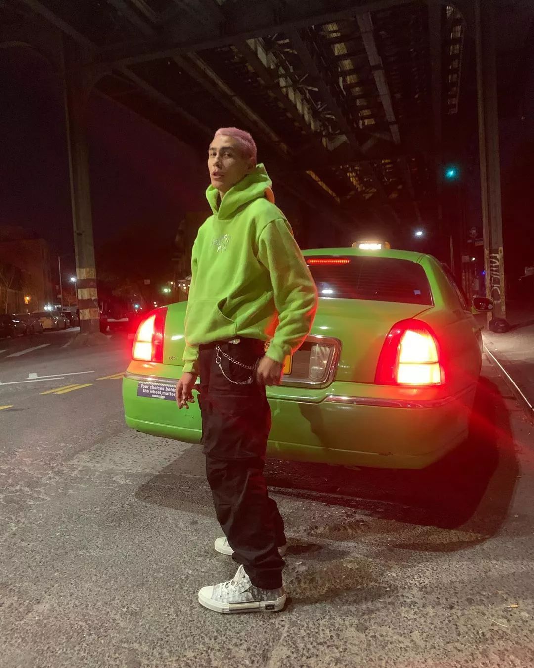 双栖滑手粉头男模新晋男神evanmock