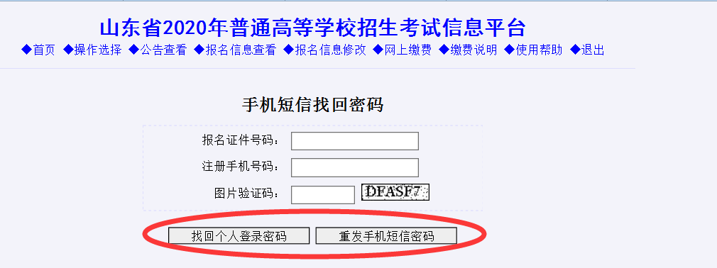 或打开山东省教育招生考试院网站(http/www.sdzk.