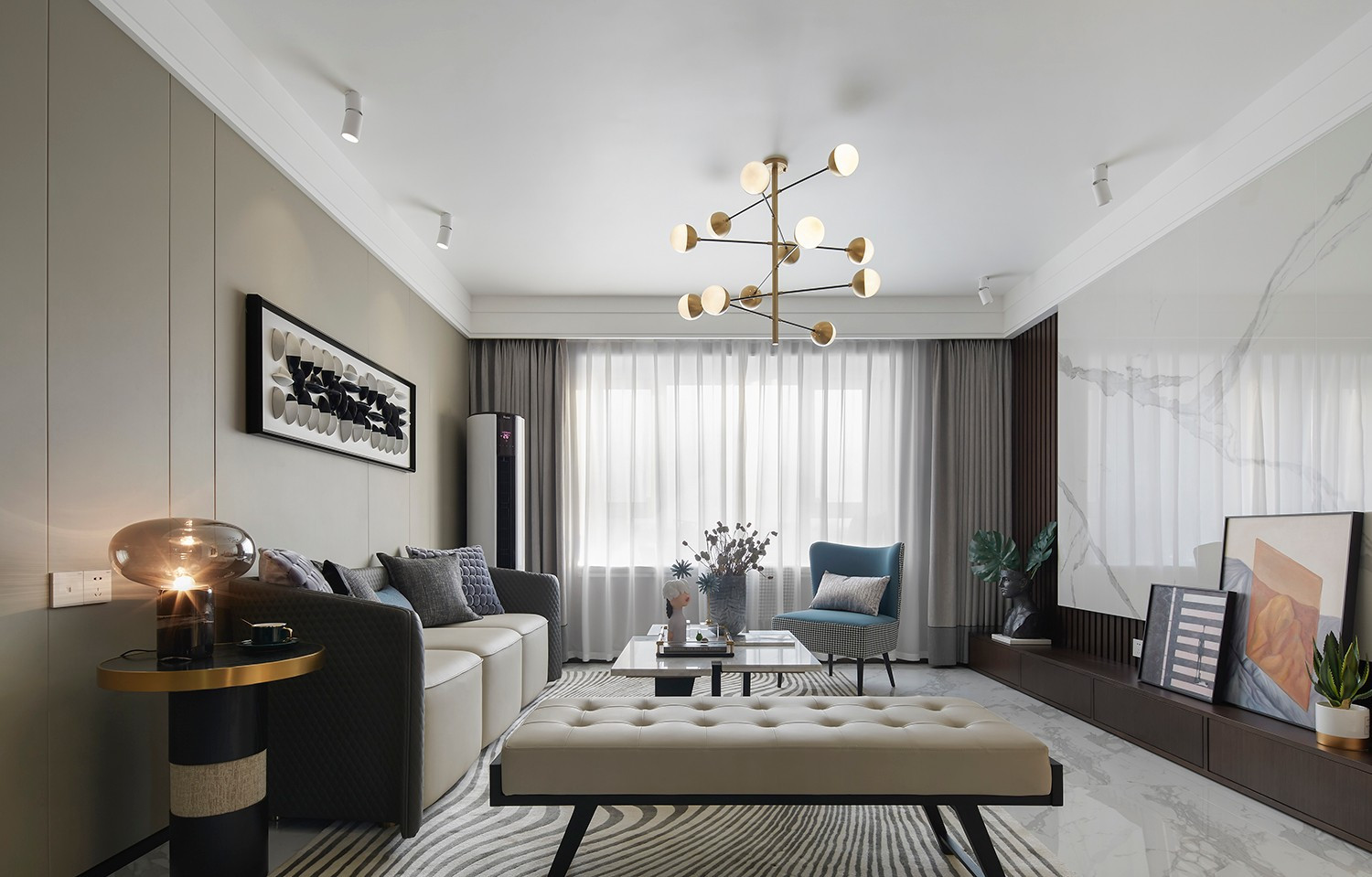 100㎡港式现代风