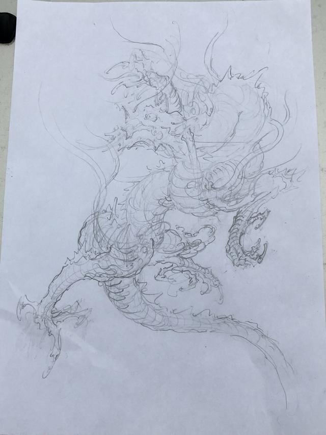 素描畫龍3步法_研究