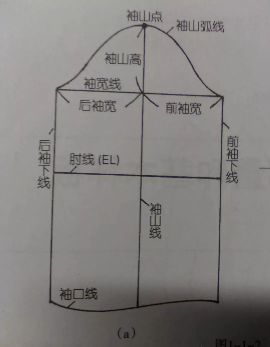 袖子的计算方法裁剪图图片