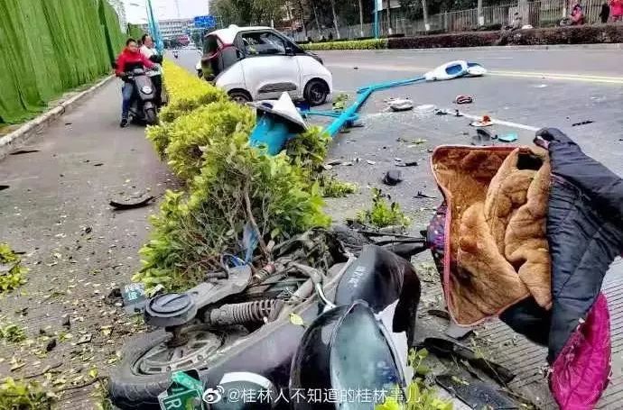 桂林突发惨烈车祸,有人被碾身亡!现场图片让人痛心!