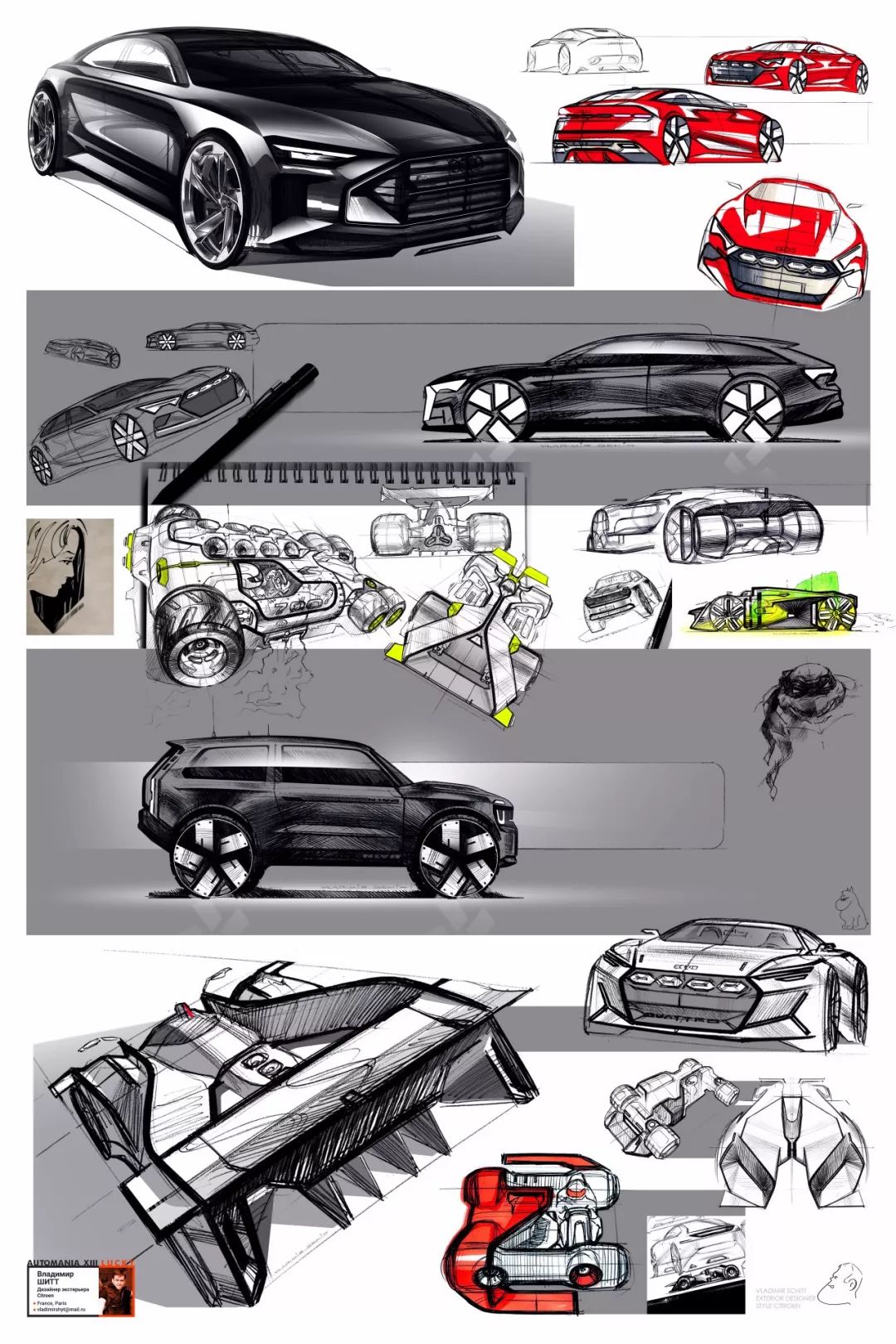 【展板】100张交通工具排版参考!_设计