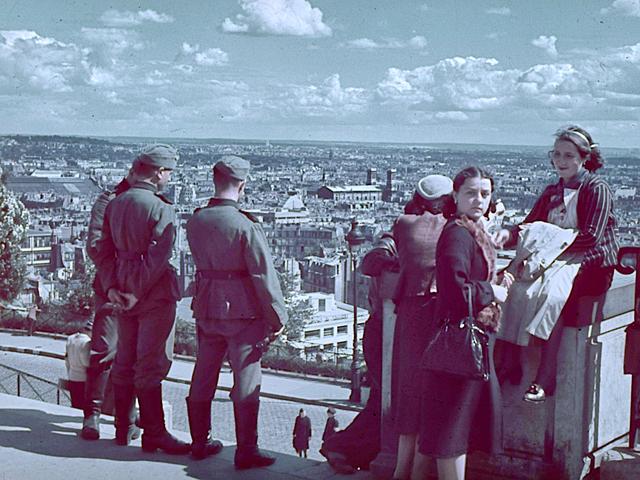 《德军占领巴黎老照片,1940年摄影